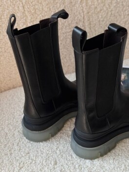 Черевики bottega чорний високий прозорого / під new2020 - image 5 - Photo 5