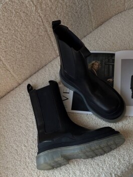 Черевики bottega чорний високий прозорого / під new2020 - image 4 - Photo 4